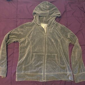 Grey N.Y.L zip up hoodie